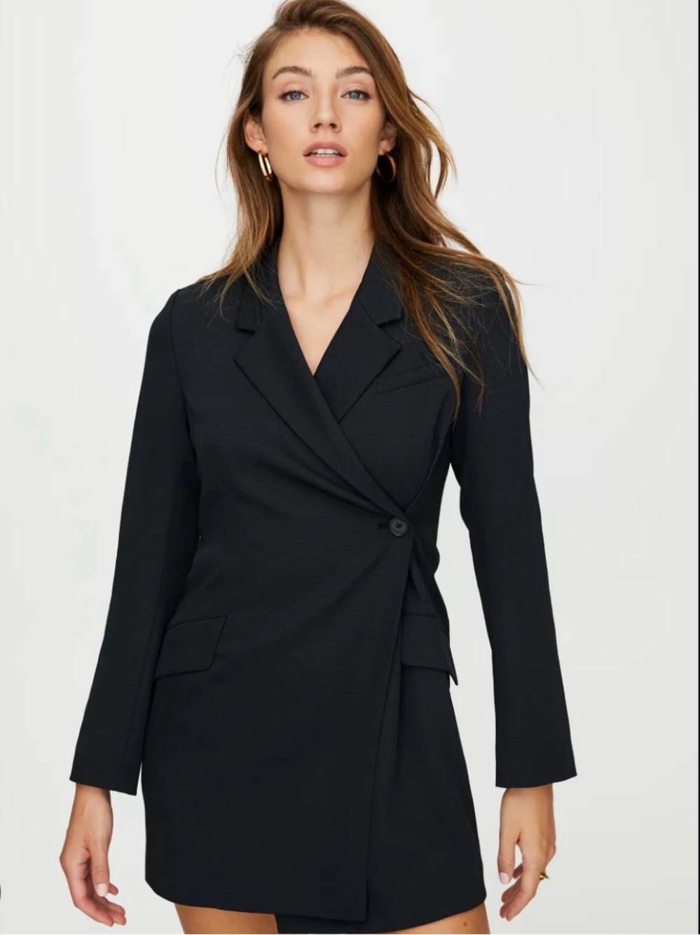 Aritzia Babaton Wrap Dress | Black | Size 0